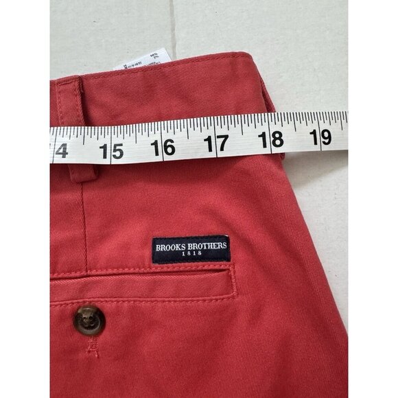 Brooks Brothers Pants Men 36 X 29.5 Coral Clark Fit Chino Stretch Flat Front - Picture 9 of 10